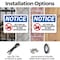 Signmission No Food Or Drink In This Refrigerator, 10 in W x Rectangle, Plastic OS-2PACK-NS-P-710-L-16129 - alternate 2
